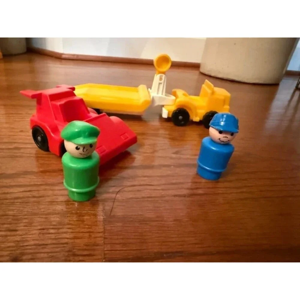 Vintage Little People Car and Trailer